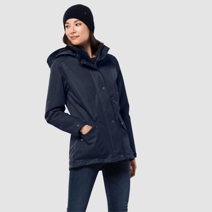 Jack Wolfskin Womens Park Avenue Winter Jacket Navy 049213MNQ